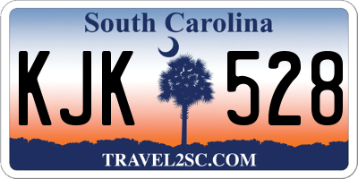 SC license plate KJK528
