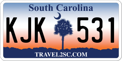 SC license plate KJK531