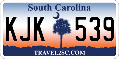 SC license plate KJK539