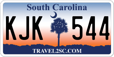 SC license plate KJK544