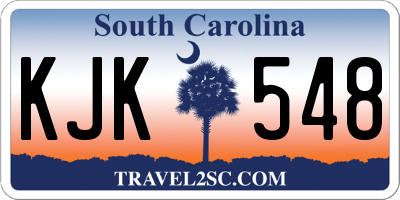 SC license plate KJK548