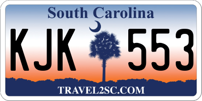 SC license plate KJK553