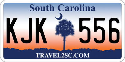 SC license plate KJK556
