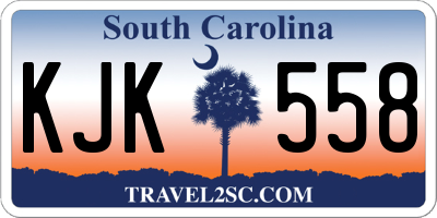 SC license plate KJK558