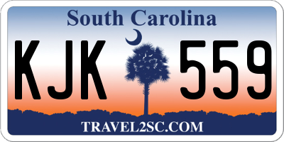 SC license plate KJK559