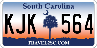 SC license plate KJK564