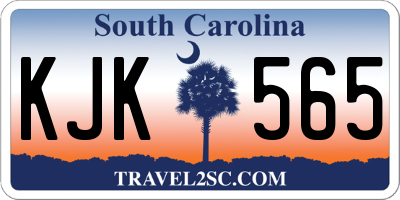 SC license plate KJK565