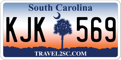 SC license plate KJK569