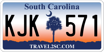SC license plate KJK571