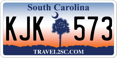 SC license plate KJK573