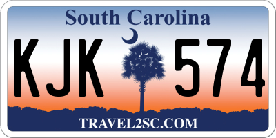 SC license plate KJK574