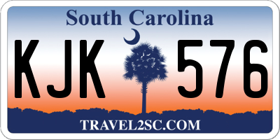 SC license plate KJK576