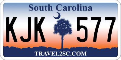 SC license plate KJK577
