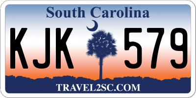 SC license plate KJK579