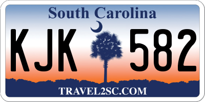 SC license plate KJK582