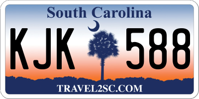 SC license plate KJK588