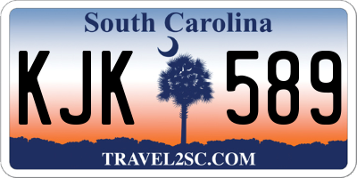 SC license plate KJK589