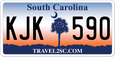 SC license plate KJK590
