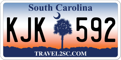 SC license plate KJK592
