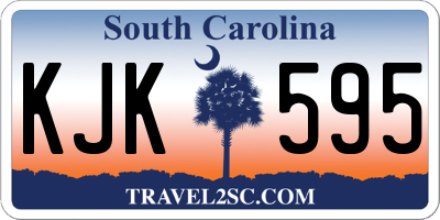 SC license plate KJK595