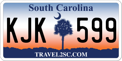 SC license plate KJK599