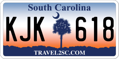 SC license plate KJK618