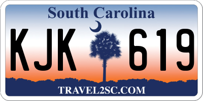 SC license plate KJK619
