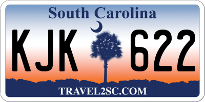 SC license plate KJK622