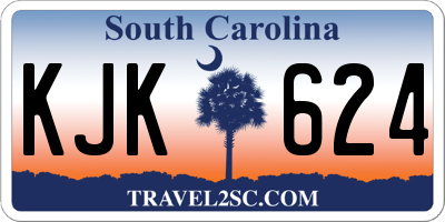 SC license plate KJK624