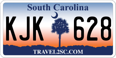 SC license plate KJK628