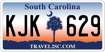 SC license plate KJK629