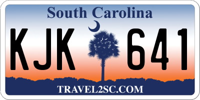 SC license plate KJK641