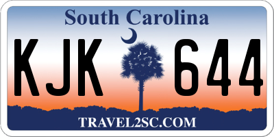 SC license plate KJK644