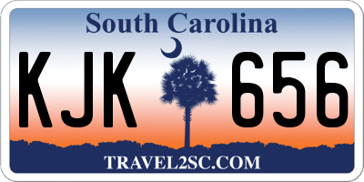 SC license plate KJK656