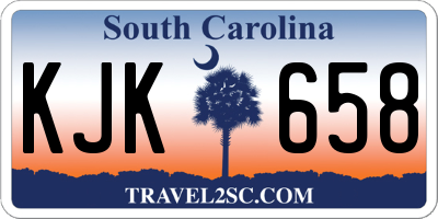 SC license plate KJK658