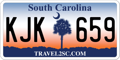 SC license plate KJK659