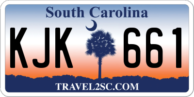 SC license plate KJK661