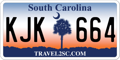 SC license plate KJK664