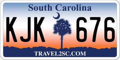 SC license plate KJK676