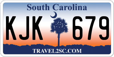 SC license plate KJK679