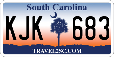 SC license plate KJK683