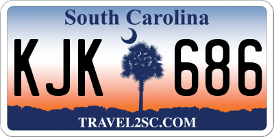 SC license plate KJK686