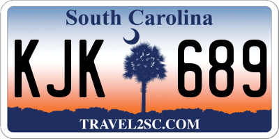 SC license plate KJK689