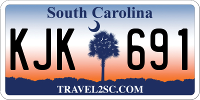 SC license plate KJK691