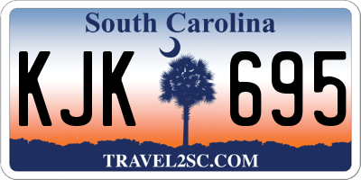 SC license plate KJK695