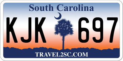 SC license plate KJK697