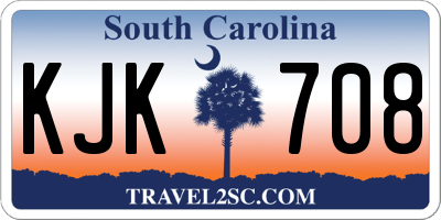 SC license plate KJK708