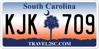 SC license plate KJK709