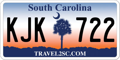 SC license plate KJK722