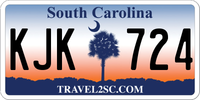 SC license plate KJK724